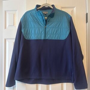 Peter Millar Crown Sport 1/2 Zip Hybrid Pullover Jacket. Size XL